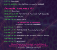 5th AWFF 24x36 Schedule Board 5th AWFF 24x36 Schedule Board
